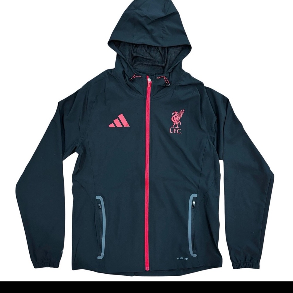 Adidas Liverpool FC Tiro 25 Full Zip Tech Travel Jacket JZ5556 new